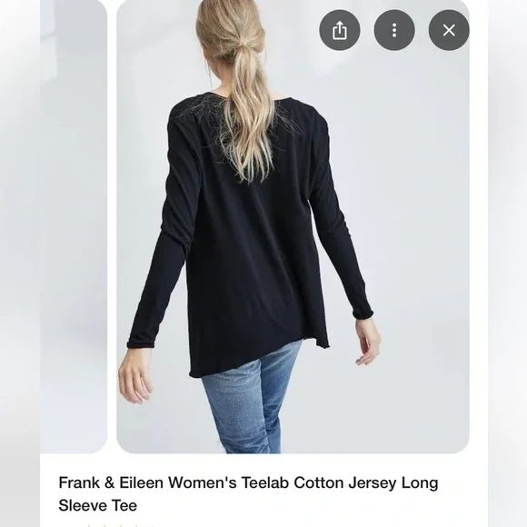 Frank & Eileen - Women's Sharon Long Sleeve Tee size xs - Picture 3 of 7